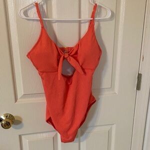 Shade & Shore Coral One-Piece Swimsuit